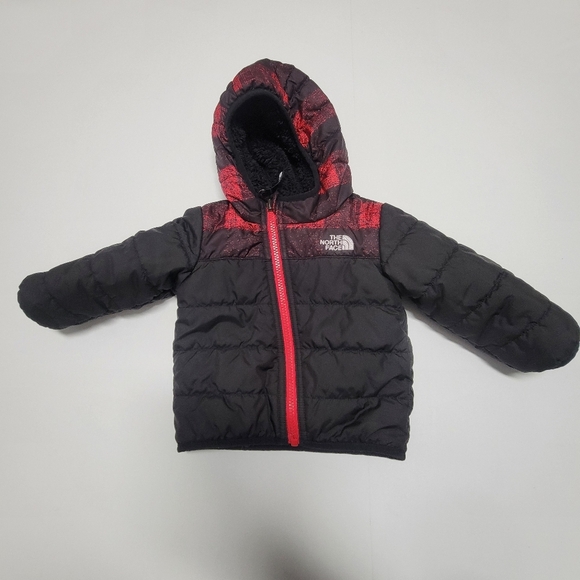 The north face Reversible hooded Fleece puffer jacket Infant 3-6 M. - Picture 1 of 10